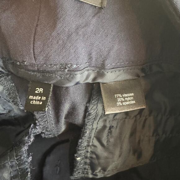 The Limited Exact Stretch Navy Blue Straight Leg Dress Pants Women's Size 2R - Picture 8 of 8